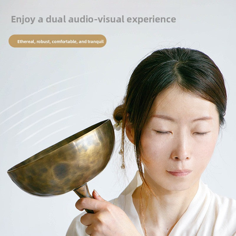 Nepalese Handheld Singing Bowl Stick Detachable Meditation Yoga Healing Buddha Sound Bowl Tibetan Singing Bowl Wholesale