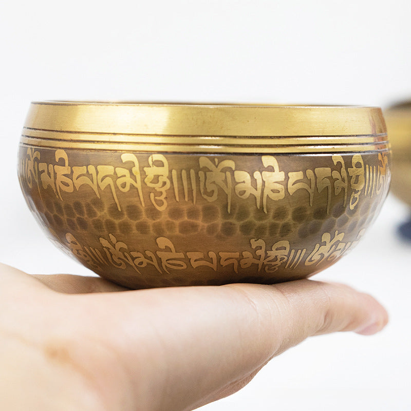 Nepal Handmade Himalaya Bowl Buddha Bowl Yoga Meditation Van Gogh Bowl Meditation Healing Bowl Ear Cleaning Copper Bowl