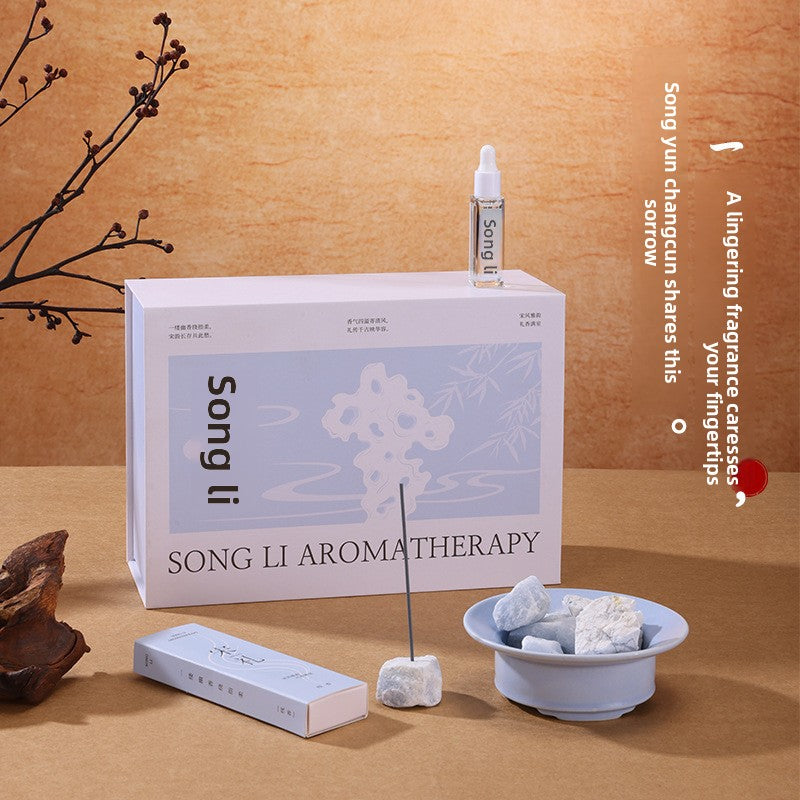 2025 New Songli Aromatherapy Fragrance Gift Box Aromatherapy Ornament Diffuser Stone Ornament Gift Box Incense Stick Souvenir Gift