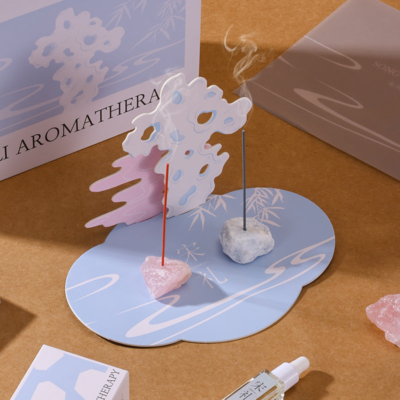 2025 New Songli Aromatherapy Fragrance Gift Box Aromatherapy Ornament Diffuser Stone Ornament Gift Box Incense Stick Souvenir Gift