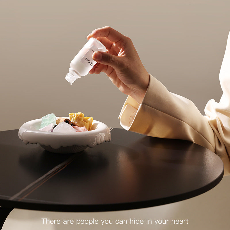 White Moonlight Aromatherapy Crystal Blind Box Gift Box Festival Gift Gift Gift Hand Gift Fire-Free Home Indoor Lasting Diffuse Ornaments