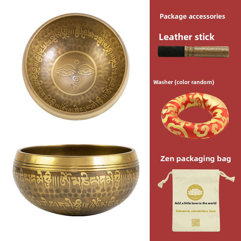 Nepal Handmade Himalaya Bowl Buddha Bowl Yoga Meditation Van Gogh Bowl Meditation Healing Bowl Ear Cleaning Copper Bowl