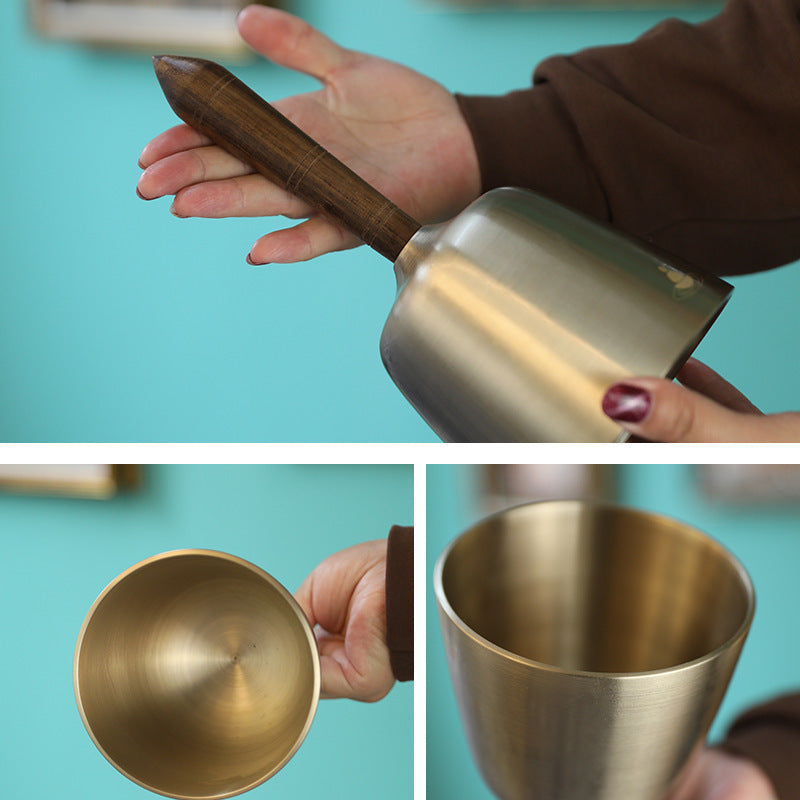 Nepalese Handcrafted Handheld Awakening Bowl Meditation Singing Bowl Copper Buddha Sound Bowl Instrument Healing Bowl Chime Singing Bowl Direct Supply