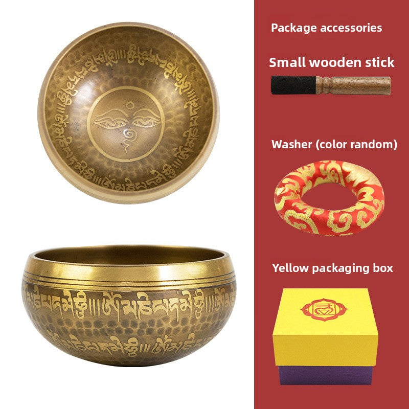 Nepal Handmade Himalaya Bowl Buddha Bowl Yoga Meditation Van Gogh Bowl Meditation Healing Bowl Ear Cleaning Copper Bowl