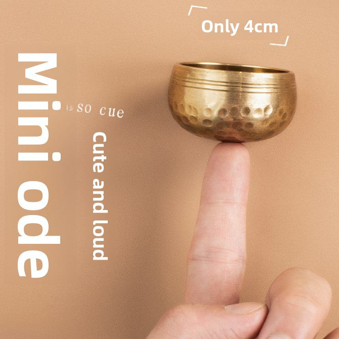Nepal Mini Singing Bowl Sanskrit Bowl Yoga Meditation Bowl Sound Bowl Copper Chime Meditation Healing Copper Bowl Ornament