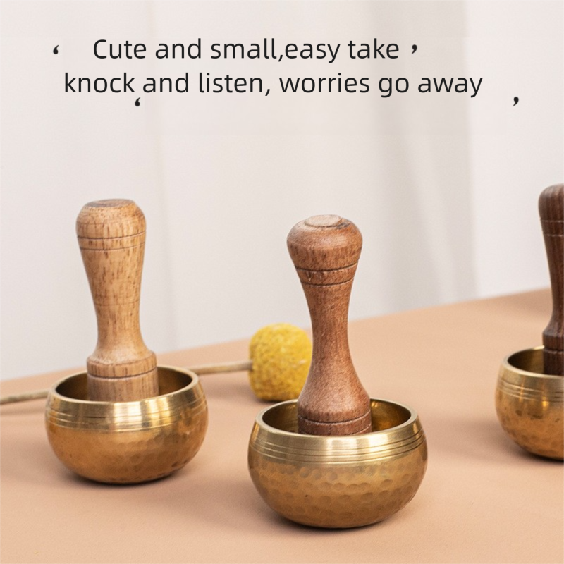 Nepal Mini Singing Bowl Sanskrit Bowl Yoga Meditation Bowl Sound Bowl Copper Chime Meditation Healing Copper Bowl Ornament