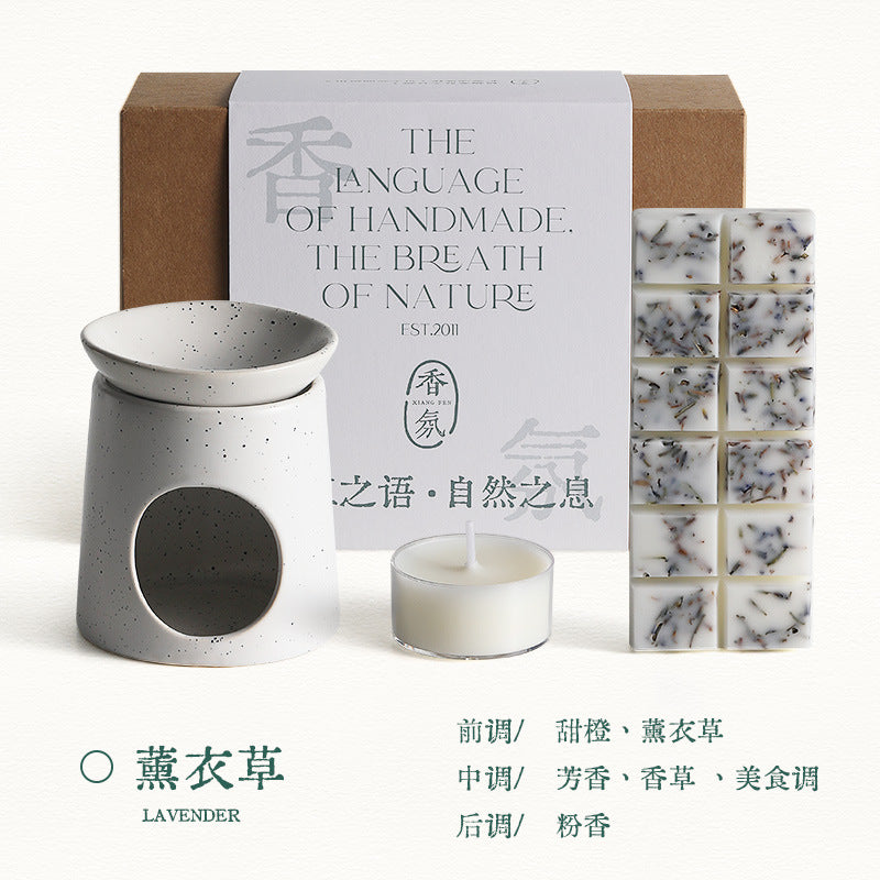 Sample Room Decorations Spa Ceramic Aromatherapy Burner Candle Holder Indoor Fragrance Ornament Atmosphere Aromatherapy Candle Lamp
