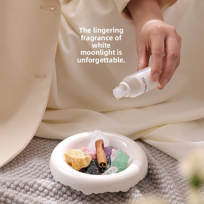 White Moonlight Aromatherapy Crystal Blind Box Gift Box Festival Gift Gift Gift Hand Gift Fire-Free Home Indoor Lasting Diffuse Ornaments
