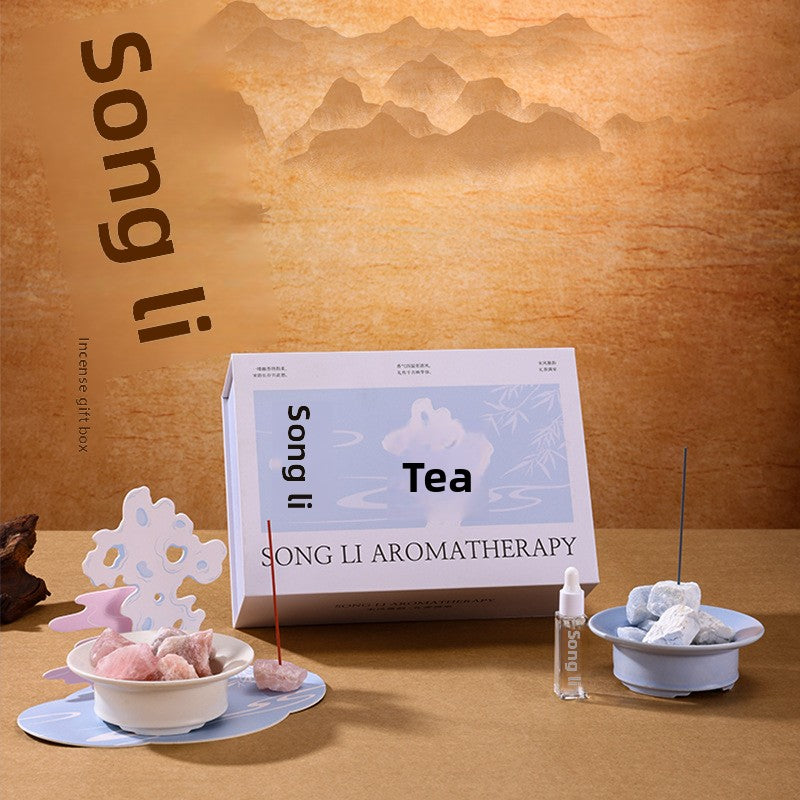 2025 New Songli Aromatherapy Fragrance Gift Box Aromatherapy Ornament Diffuser Stone Ornament Gift Box Incense Stick Souvenir Gift