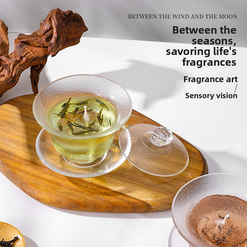 A series of scented jelly candles, Chinese-style home teacups, decorative diffusers, niche gift sets