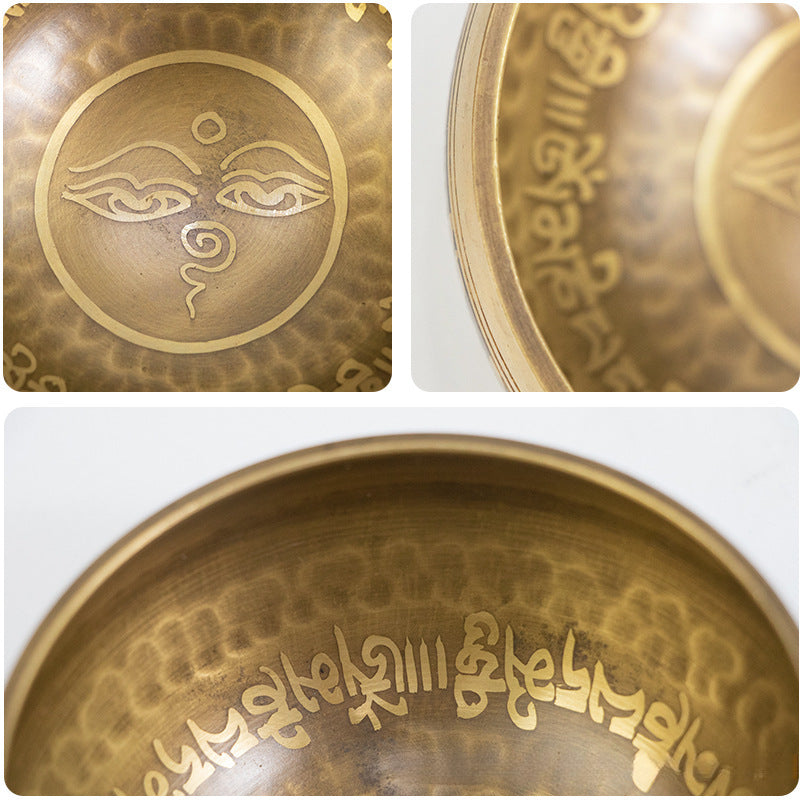 Nepal Handmade Himalaya Bowl Buddha Bowl Yoga Meditation Van Gogh Bowl Meditation Healing Bowl Ear Cleaning Copper Bowl