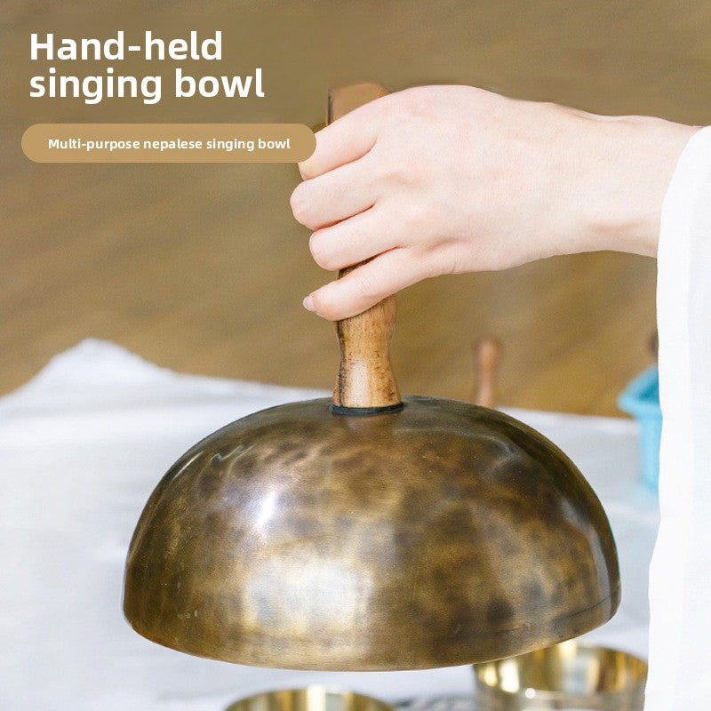 Nepalese Handheld Singing Bowl Stick Detachable Meditation Yoga Healing Buddha Sound Bowl Tibetan Singing Bowl Wholesale